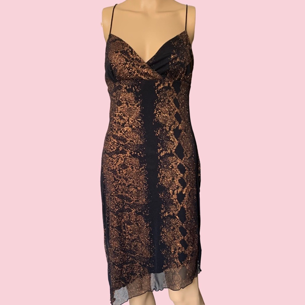 sparkly mesh snakeskin bodycon🖤